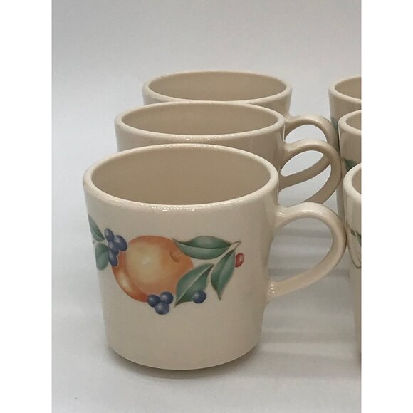 Set of 6 Vintage Corning Abundance Coffee Cups 6 oz. - Picture 4 of 5